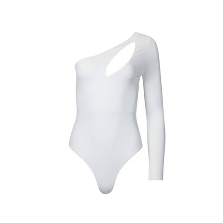 LUSH One-Sleeve Cutout Bodysuit