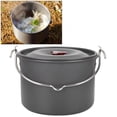 thumbnail image 3 of Pot Suspendu de Camping, Pot Suspendu Portable Pot Simple pour Camping en Plein Air Randonnée Cuisson Grande Capacité Pot de Camping, 3 of 8