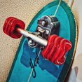 thumbnail image 4 of Shark Wheel 72mm 78a Longboard Cruising Wheels, DNA Formula, Transparent Red, Set of 4 Wheels, 4 of 5