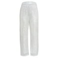 thumbnail image 2 of BOOMILK Pants for Women Solid Color Sequins Trendy Casual Straight Pants Silver, 2 of 9