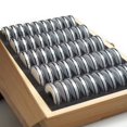 thumbnail image 2 of CNKOO 50Pcs Commemorative Coin Storage Box Wooden Coin-Protection Case with Adjustable Pad for Coin Collector Teenage Adult, 2 of 9