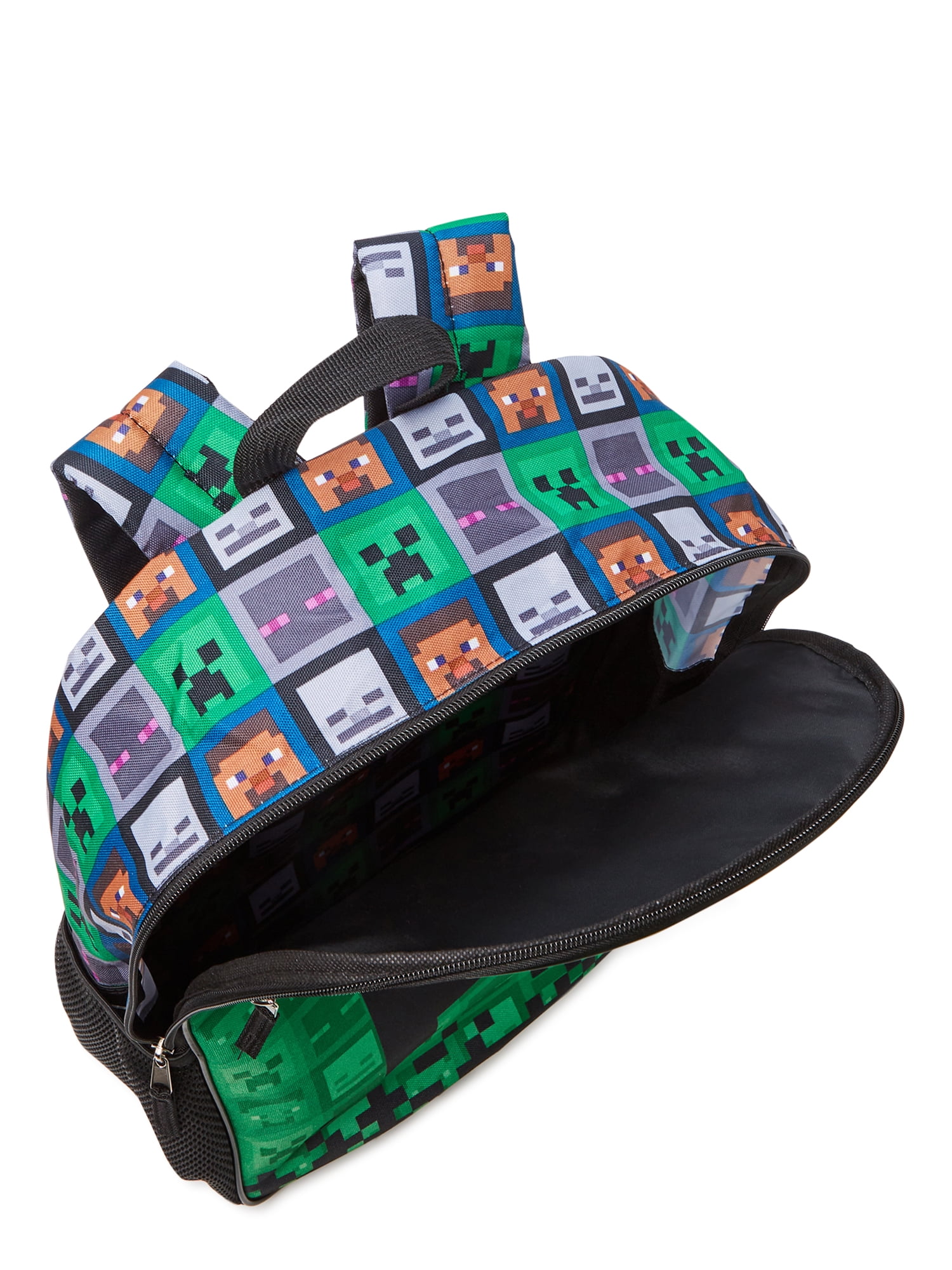 Buy Minecraft Kids’ Backpack with Lunch Bag 4Piece Set Green Black