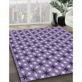 thumbnail image 2 of Ahgly Company Indoor Square Patterned Purple Mimosa Purple Area Rugs, 3' Square, 2 of 6