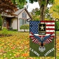 thumbnail image 3 of AMHNF American Army Veteran Garden Flag 12x18 inch American Eagle Military Garden Flag Double Sided Memorial Day 4th of July Independence Day Garden Flags for Outside House Decor, 3 of 5