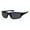 Black Lens, variant on Xloop Mens Polarized Lens Classic 90s Warp Carbon Fiber Print Sport Sunglasses Black