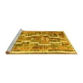 thumbnail image 2 of Ahgly Company Machine Washable Indoor Round Southwestern Yellow Country Area Rugs, 3' Round, 2 of 4