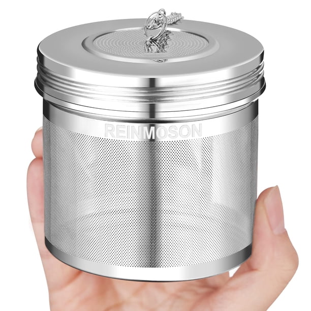 Infusor de bolas de té Reinmoson, tamaño grande, acero inoxidable 304, paquete de 2
