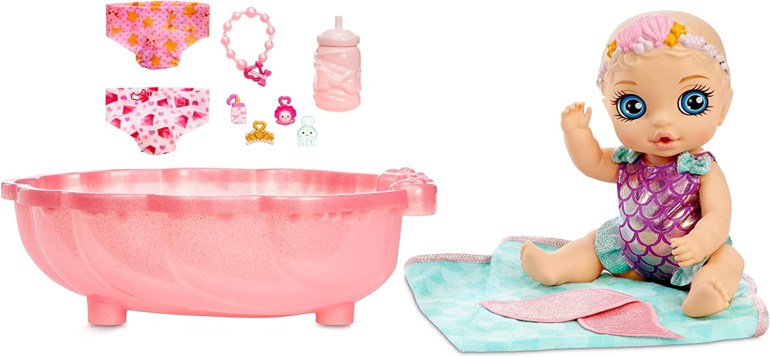Baby Born Surprise Mermaid Surprise – Teal Towel with 20+ Surprises,  Multicolored