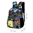 thumbnail image 2 of Cartoon Bill Cipher Gravity Falls Backpack School Student Book Bag Satchel Rucksack Adjustable Shoulders Daypack, 2 of 5