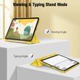 thumbnail image 4 of Fintie Case for iPad (A16) 11th Generation Case 2025, iPad 10th Generation Case 2022, Slim Shell Hard Translucent Frosted Back Stand Cover with Pencil Holder, Auto Sleep/Wake, Gold, 4 of 10