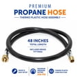 thumbnail image 3 of Flame King Thermo Plastic Hose Assembly for LP & Natural Gas 48" 3/8" in Diameter, 3 of 8