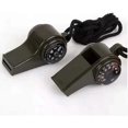 thumbnail image 4 of Emergency Survival Whistle 2 Pack, 3 In 1 Whistle With Compass And Thermometer, Outdoor Hiking, Camping, Fishing, 4 of 5
