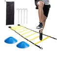 HGYCPP Football Agility Speed Ladder Stairs Straps Training Ladders Kit