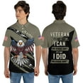 thumbnail image 4 of Veteran Polo Shirt for Men Custom US Army Polo Shirts Military Veterans Pride American Flag Gifts Memorial Day Army Shirts (XL), 4 of 8