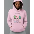 thumbnail image 2 of My Little Succulents Garden Hoodie Women -Image by Shutterstock, Female x-Large, 2 of 4