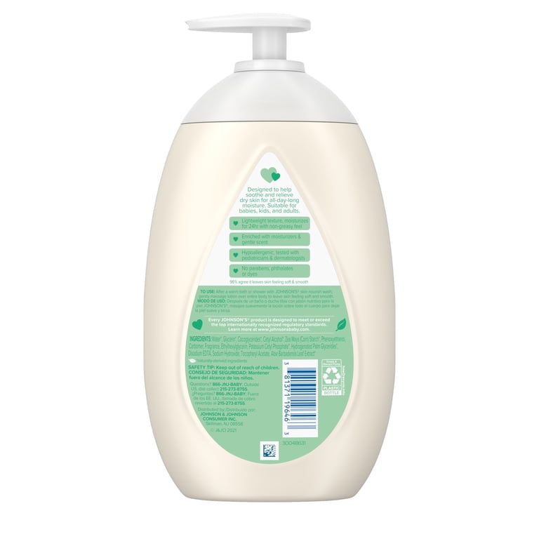 Johnson's Skin Nourish Moisturizing Baby Body Lotion, 16.9 fl oz