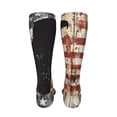 thumbnail image 6 of Yiaed Wood Grain Bald Eagle Print Great elasticity Adult Stockings Sports socks for Men and Women-One Size, 6 of 8