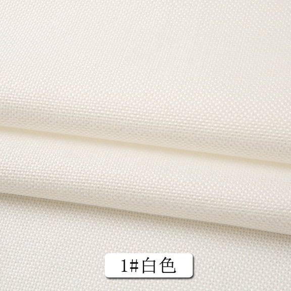 Zhuge olid Color Linen Fabric 39x59 Inches, Premium Plain Linen Textured Cloth Ideal for Embroidery, Apparel Making & DIY Sewing Projects, White