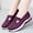 Purple, variant on Mqqzkk Slip On Orthopedic Sneakers For Women Breathable Mesh Knitted Walking Shoes Lightweight Comfy Shoes