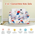 thumbnail image 4 of Costway Canapé pour Enfants 2-en-1 Convertible en Chaise Longue, Fauteuil Dépliable avec Pochette de Rangement, 4 of 10