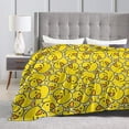 thumbnail image 4 of Kll Fleece Blanket Plush Throw Blanket Ducky Cartoon Animal Yellow,Soft Fuzzy Cozy Flannel Blanket For Couch Sofa Bed.(60"X50"), 4 of 9