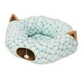 thumbnail image 3 of Cat Tunnel Bed, Fleece Foldable Portable Cat Tunnel Interactive  For Travel For Kitten, 3 of 8