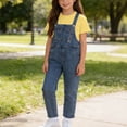 thumbnail image 2 of SDNall 3 Pack Toddler Boys and Girls Summer Outfit, Solid Color Short Sleeve Crew Neck Tee and Denim Overalls Set with Socks, Casual Everyday Play and Outdoor Clothing Set for Kids Ages 3-12 ﻿, 2 of 10