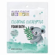 Aura Cacia Clearing Foam Bath - Eucalyptus - Case of 6 - 2.5 oz