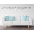 A1HC Throw Pillows Insert, Hypoallergenic Down Alternative Filled, (Pack of 2, Light Blue) 22x22