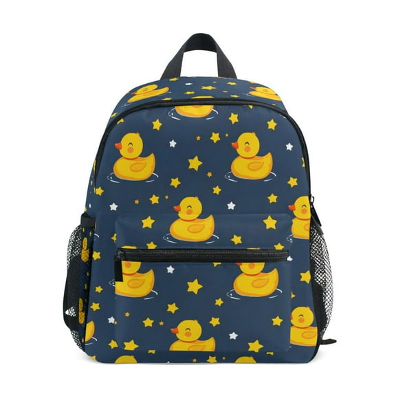 ALAZA Cartoon Duck Stars School Backpack Small Bookbag Mini Bags