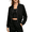 Black, variant on CBASIHI Womens Cropped Bomber Jackets- Lightweight Casual Long Sleeve Hiking Traveling Fall Waterproof Windbreaker Jackets Gray Size 2XL