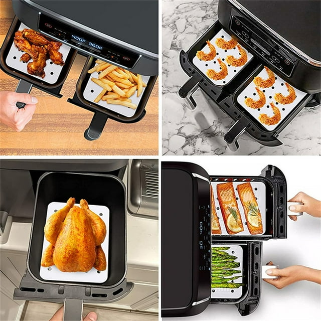 Iumwxz Kitchen Gadgets Fryer Liners 100pcs Non-Stick Mat Perforated Parchme Kitchen Utensil Set Brown Paper Holiday Gift Finder
