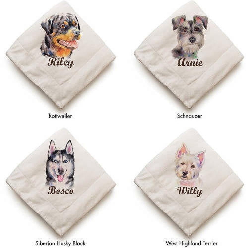 Dog Breeds Personalized Sherpa Blanket