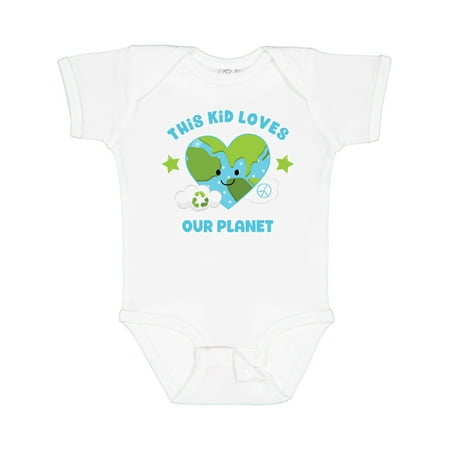 

Inktastic This Kid Loves Earth Girls Baby Bodysuit