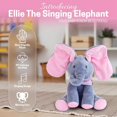 thumbnail image 2 of Hide And Seek Elephant Covering Eyes Elephant Hide And Seek Rabbit Soothing Doll Electric Plush Toy, 2 of 7
