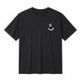 thumbnail image 5 of T Shirts for Men 2026 Summer Casual Short Sleeve Crewneck Smile Face Printed Tee Shirt Streetwear, 5 of 5