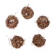 thumbnail image 2 of 5 Piezas de Mimbre Natural, Bola de Vid de Ratán, Hogar, Boda, Fiesta de Navidad, Decoración Colgante, Adorno de Bola Colgante para Manualidades, 6 Cm Soledad Bola de vid de ratán natural, 2 of 8