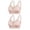 Beige, variant on Lmnyox Plus Size Underwire Bras for Women 2 Pack Breathable Push Up Bras Comfortable Full Coverage Bras