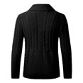 thumbnail image 2 of Gibobby Sueter hombre manga larga Cárdigan de punto con botones y cuello en V para hombre, casual, suéter de punto(Negro,XG), 2 of 3