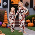 thumbnail image 5 of Horror Print Sleeve Holiday Loungewear Outfit, Family Halloween Pajamas Matching Sets, 5 of 7
