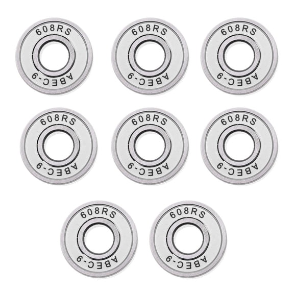 8Pcs Rodamientos De Skateboard Abec-9 608RS, Ruedas De Repuesto Para Skateboard Pennyboard Waveboard Cruiser Roller Sil De Ruedas Macarena  Rodamientos de skateboard 608RS