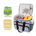 thumbnail image 2 of FORMRS Insulated Cooler Bag 24 Cans Capacity Soft Leakproof Lunch Box with Side Pockets, Cartoon Otters Pattern, 2 of 7