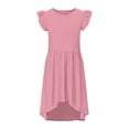 thumbnail image 5 of Edvintorg Dresses for Girls Summer Fashion Flying Sleeve High Low formal Dresses for Wedding Party 5-14 Years Teenage Girls' Clothing, 5 of 7