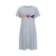 thumbnail image 5 of Camisón corto de talla grande para mujer, camisón de manga corta con estampado de pecho a la moda, camisón para mujer, 5 of 5