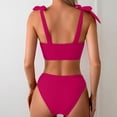 thumbnail image 4 of UTSJKR Women's Sexy Two Piece Bikini Set, Special Fabric Lace Up Bathing Suit, Slim Fit Summer Beach Swimwear Red S, 4 of 5