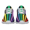 thumbnail image 5 of Rainbow Pride Shoes for Men Women, Unisex Fashion LGBT Gay Sneakers Lightweight Breathable Running Shoes Gift for Her Him White Size 7.5, 5 of 7