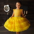 thumbnail image 2 of Little Girls' Sequin Mesh Tull Dress Bowknot Party Ball Gown, 2 of 6