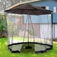 thumbnail image 3 of Mosquitera con cubierta para sombrilla de Patio, cubierta de malla plegable con cremallera, mosquitera para protección contra insectos en cenador, imagen Sc, 3 of 5