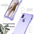thumbnail image 3 of TECH CIRCLE For iPhone XS Max Case, Dual Layer Slim Heavy Duty Hybrid Rugged Shockproof Anti-Scratch Protective Back Phone Cover for Apple iPhone XS Max 6.5" 2018,Lightpurple, 3 of 8