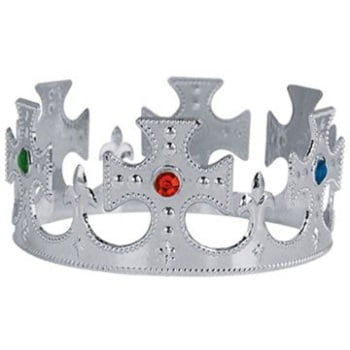 Beistle 60250-S - Plastic Jeweled Kings Crown